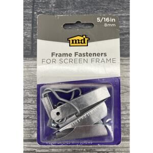 M-D frame fasteners for screen frame 5/16". 4 screen hangers, 4 loop latches